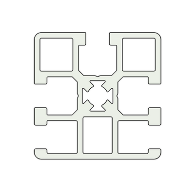 10-4545FP1-0 MODULAR SOLUTIONS EXTRUDED ENCLOSURE PROFILE 45MM X 45MM, SINGLE SMOOTH SIDE